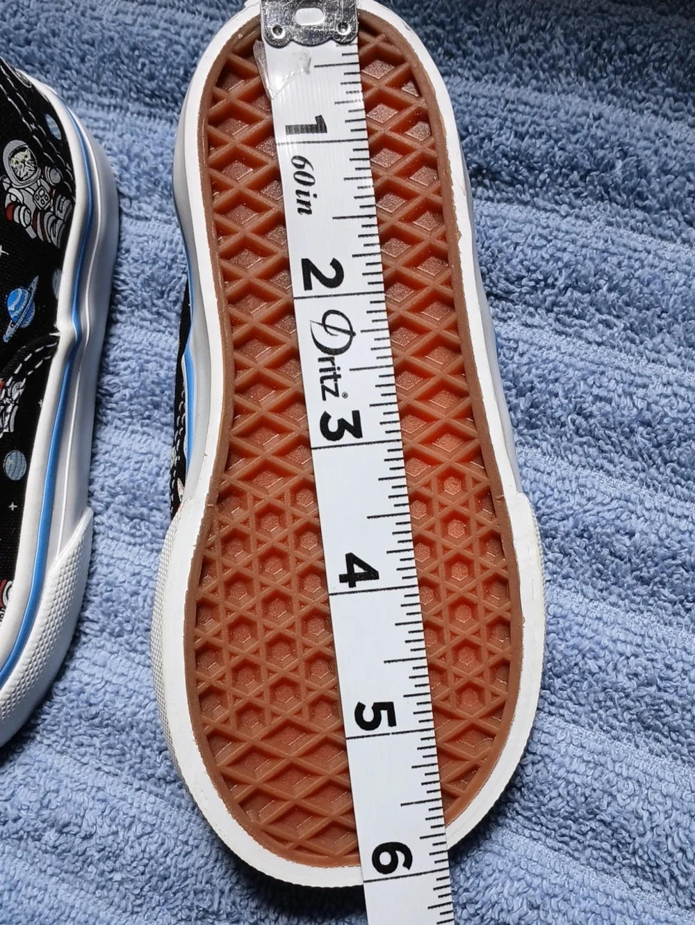 Vans in Black Space Themed Print Toddler Size 6